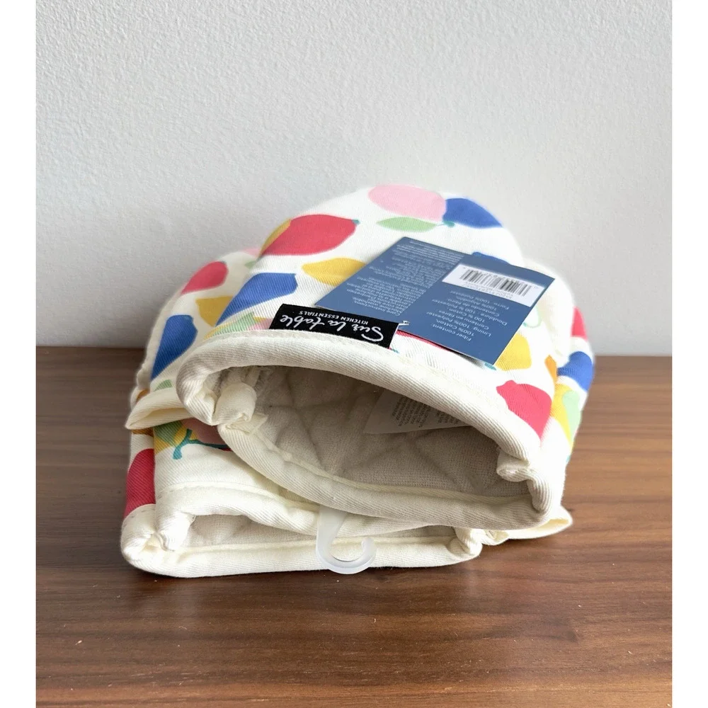 SUR LA Table Kitchen Essentials Lemon Zest Citrus Pot Holders & Mini Oven Mitts